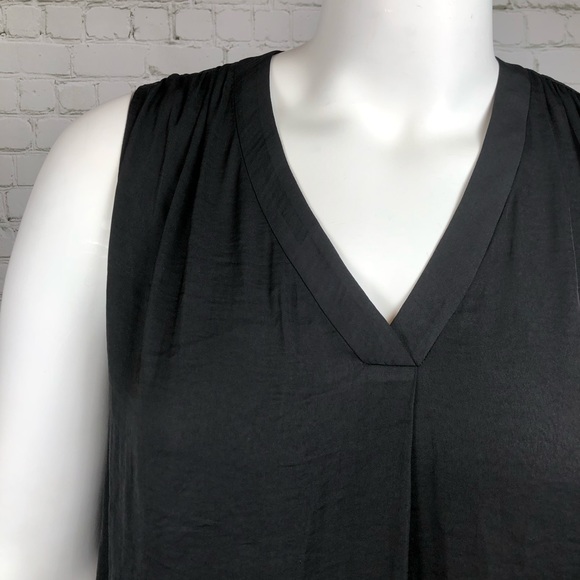 0X 1X 3X Alfani Black V Neck Sleeveless Blouse - Picture 5 of 5